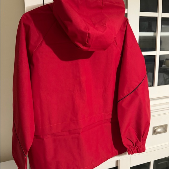 Red Hooded Jacket with Lining - Picture 4 of 7